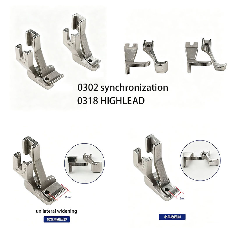 Rolled Hem Foot - Industriële naaimachine eenzijdige persvoetset 6mm/12mm voor