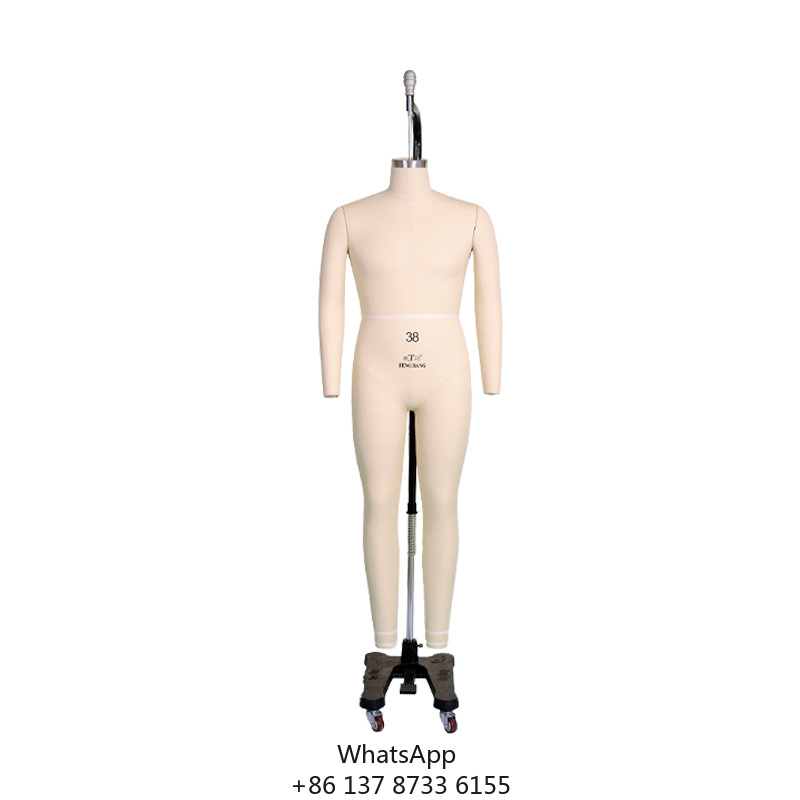 Dress Form Mannequin - Mannelijke verstelbare fiberglass paspop voor kleding,