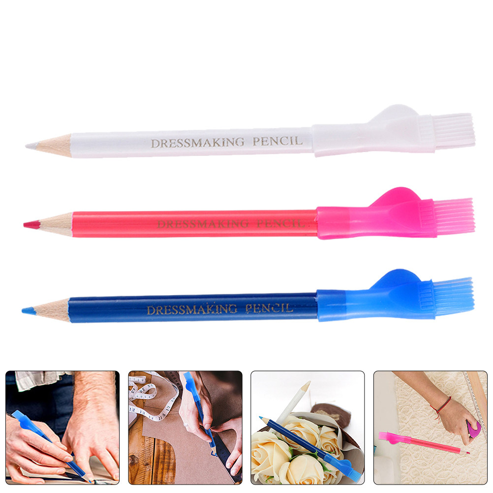 Fabric Marking Pen - 9-delige professionele kleermakerskrijtjes, wateroplosbare textielmarkeringspotloden, ergonomische