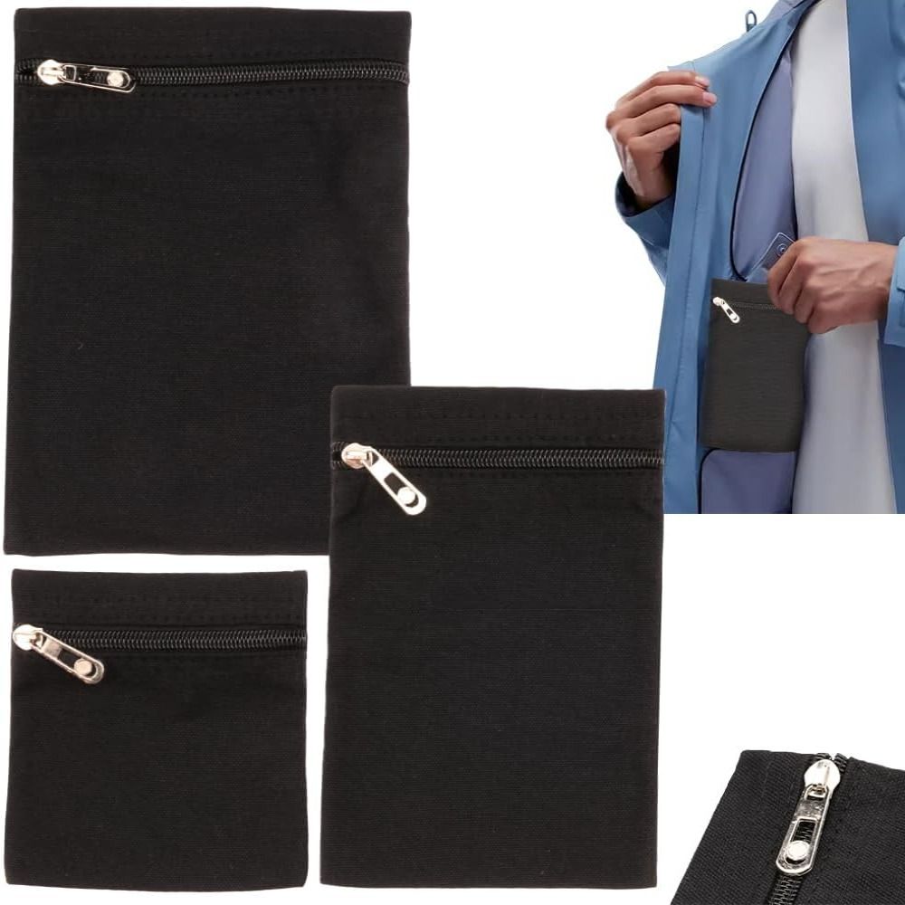 Sewing Zipper - Reistasje met ingebouwde, verborgen zijzak met