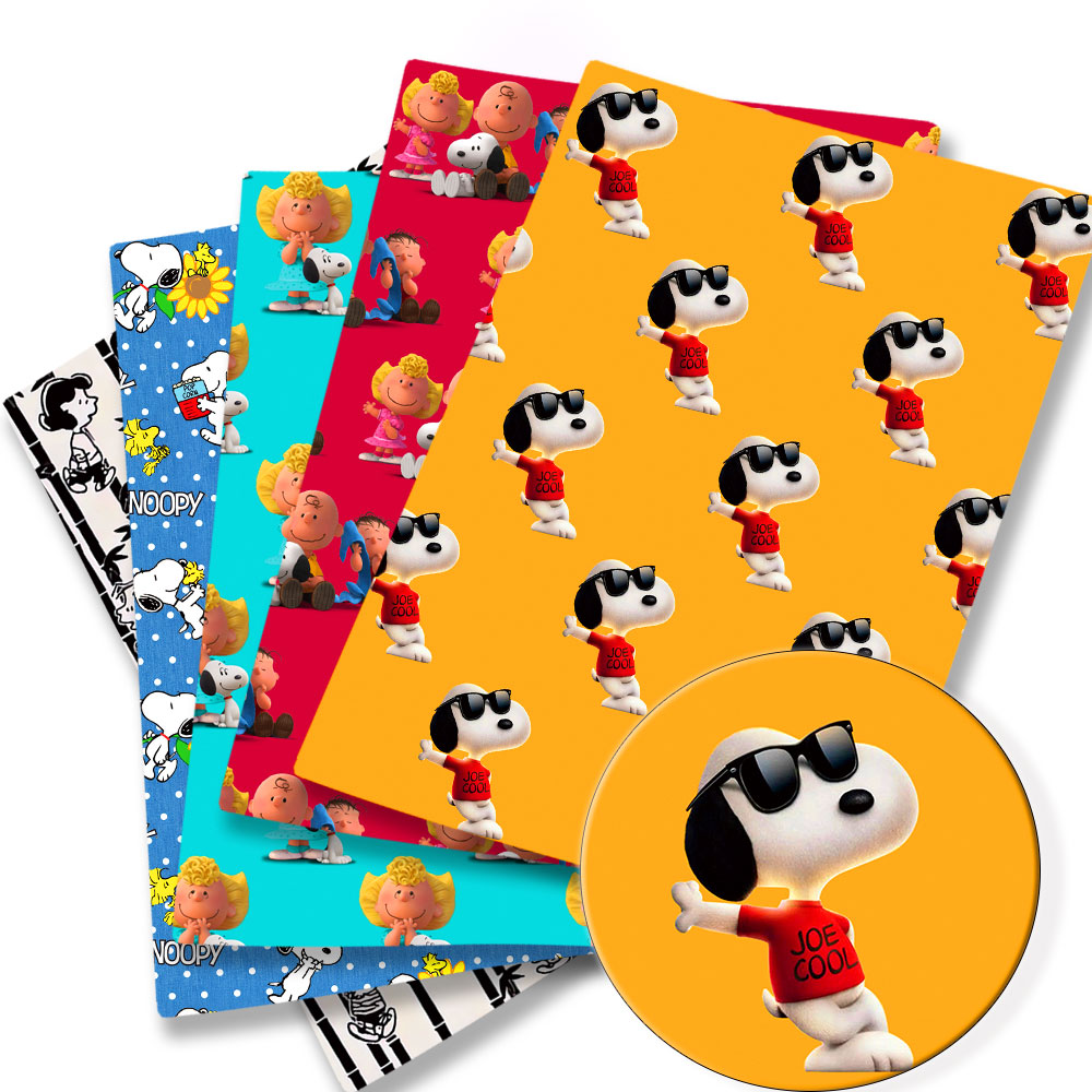 Sewing And Textile - TAKARA TOMY Snoopy stof 140x50CM Cartoon
