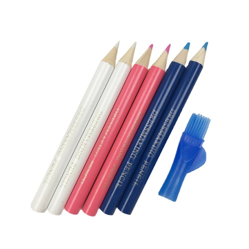 Fabric Marking Pen - 3/6 Stuks Wateroplosbare Stof Potloden Met