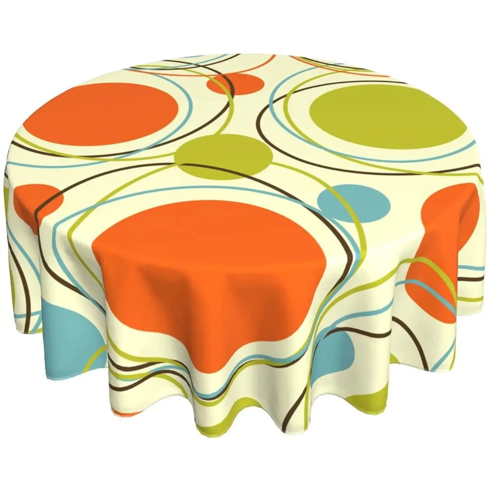Century Textile & Sewing Supply Reviews - Tafelkleed Kleurrijk jaren 1950 Retro Abstract
