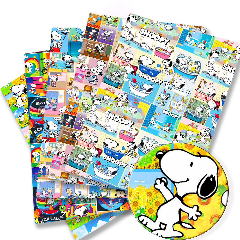 Sewing And Textile - TAKARA TOMY Snoopy stof 140x50CM Cartoon