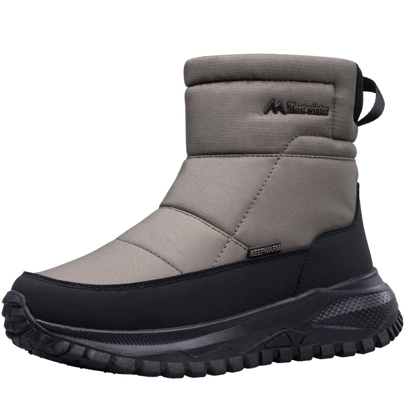 Sewing Zipper - Herenlaarzen Warme sneeuwlaarzen Waterdichte antislip winterschoenen