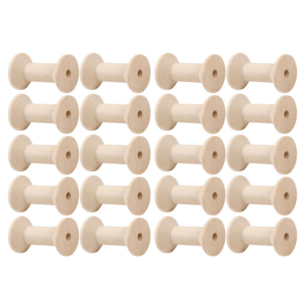 20 stuks houten spoeltjes, leg - Thread Bobbins Empty recensie en prijs
