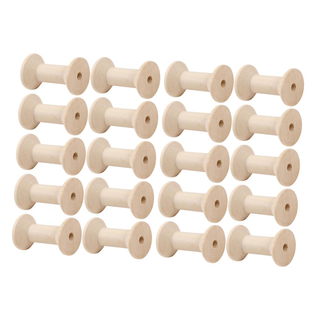 20 stuks houten spoeltjes, leg - Thread Bobbins Empty recensie en prijs