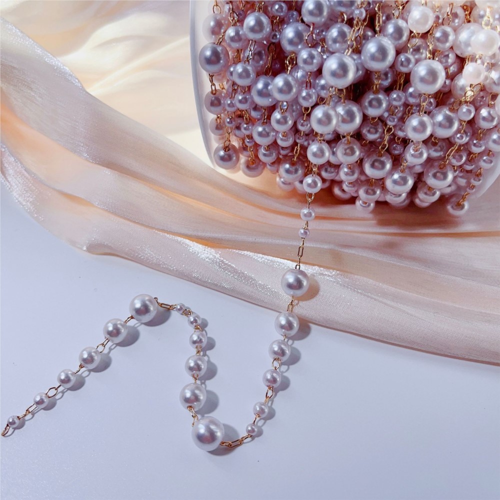 1 meter 3-8 mm faux parel kral - Sewing Production recensie en prijs