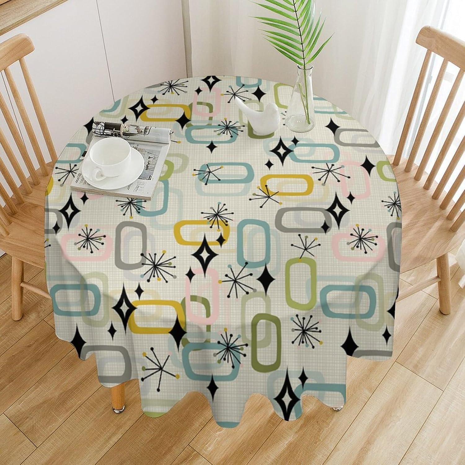 Mid Century Boho Retro Abstrac - Century Textile & Sewing Supply Reviews recensie en prijs