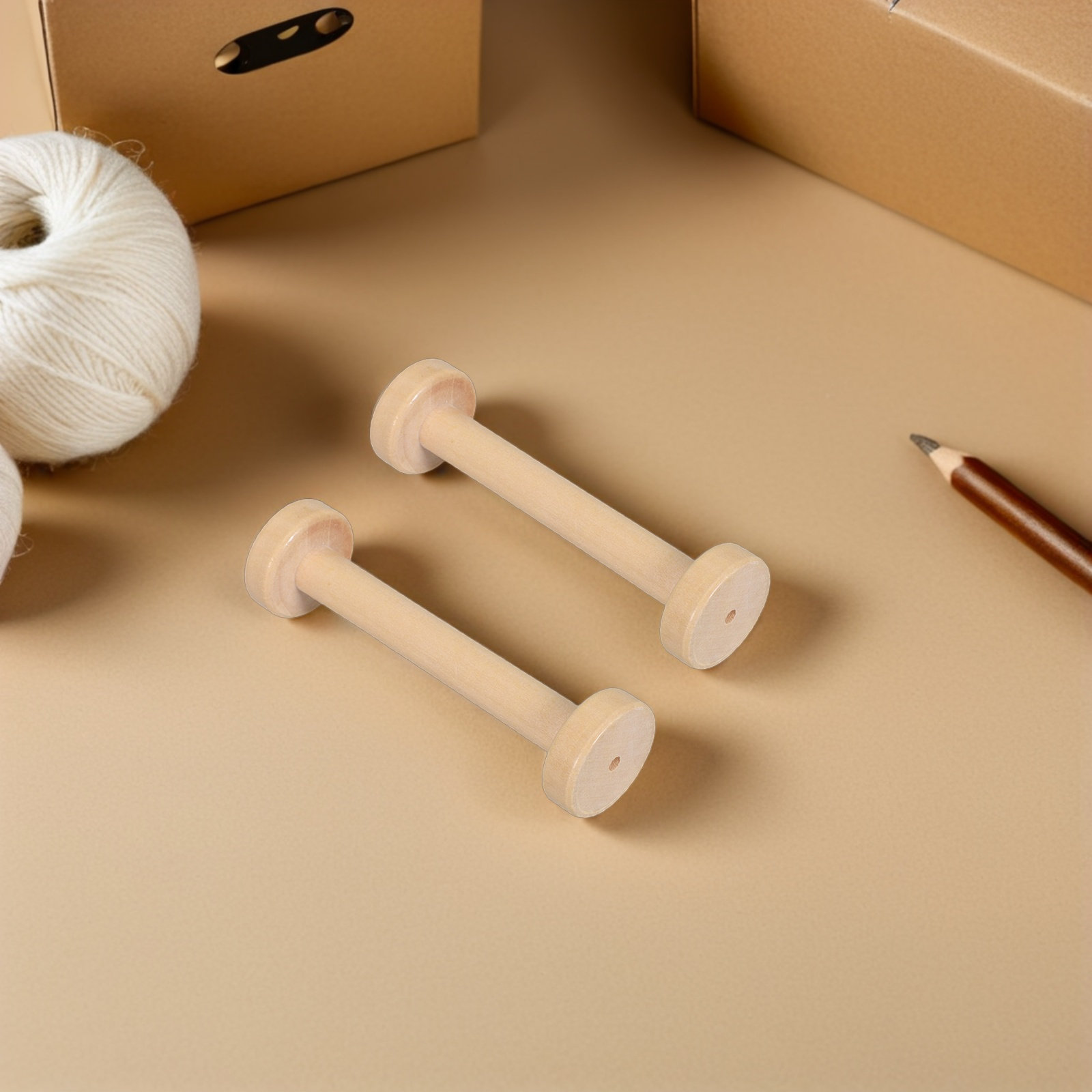 5 stuks houten spoelen natuurl - Sewing And Textile recensie en prijs