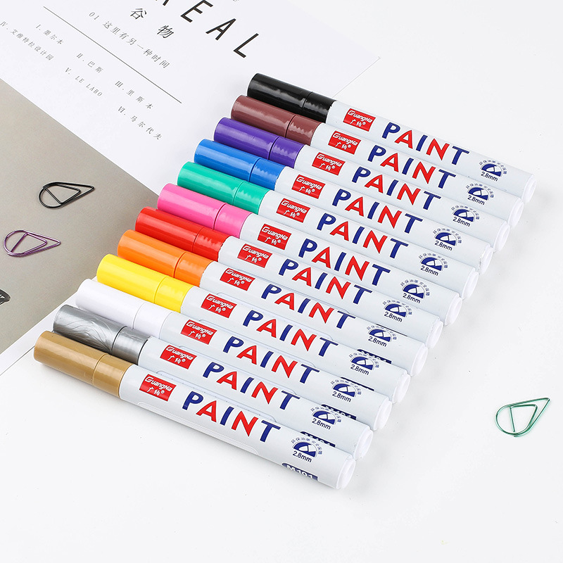12 stuks witte verf markers pe - Fabric Marking Pen recensie en prijs
