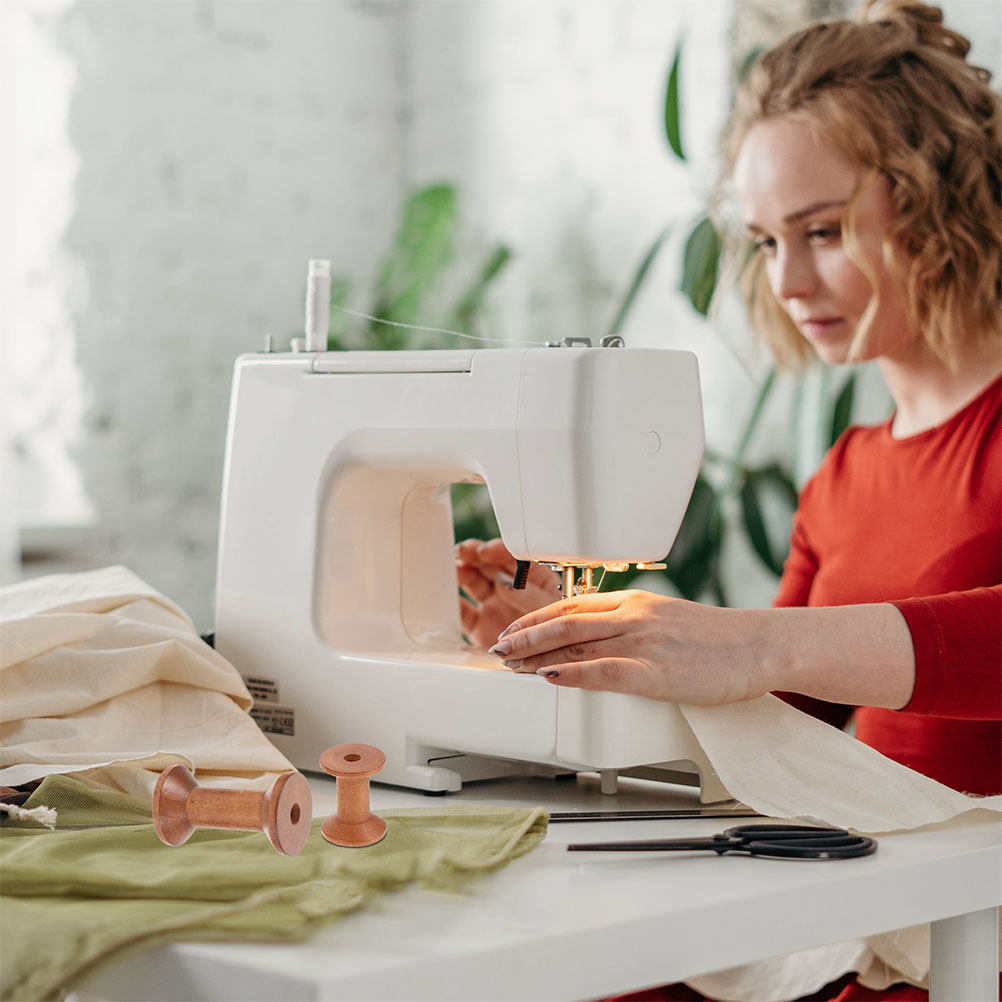 7-delige houten draadspoelen,  - Thread Bobbins Empty recensie en prijs
