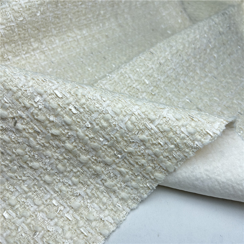 Beige Franse luxe gedrapeerde  - Sewing Tweed recensie en prijs