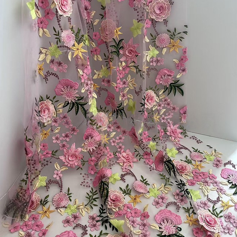 90x130cm 3D Bloemig Geborduurd - Sewing And Textile recensie en prijs