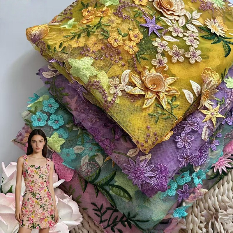 90x130cm 3D Bloemig Geborduurd - Sewing And Textile recensie en prijs