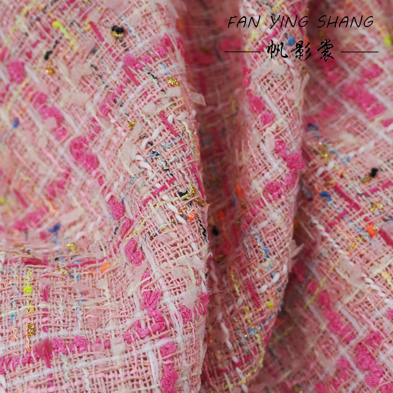 De roze geruite katoenen tweed - Sewing Tweed recensie en prijs