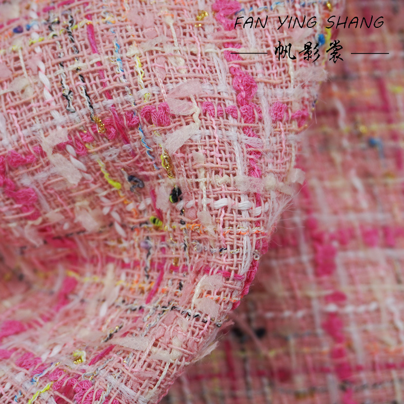 De roze geruite katoenen tweed - Sewing Tweed recensie en prijs