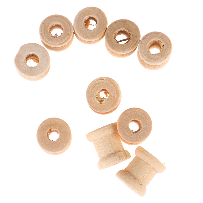 100 STKS Houten lege draadspoe - Thread Bobbins Empty recensie en prijs