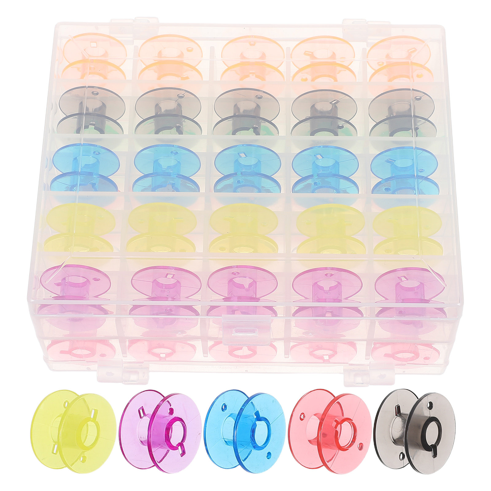 50 stuks plastic borduurspoele - Thread Bobbins Empty recensie en prijs