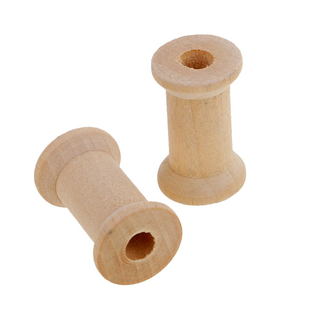 Houten lege spoelset, 20 stuks - Thread Bobbins Empty recensie en prijs