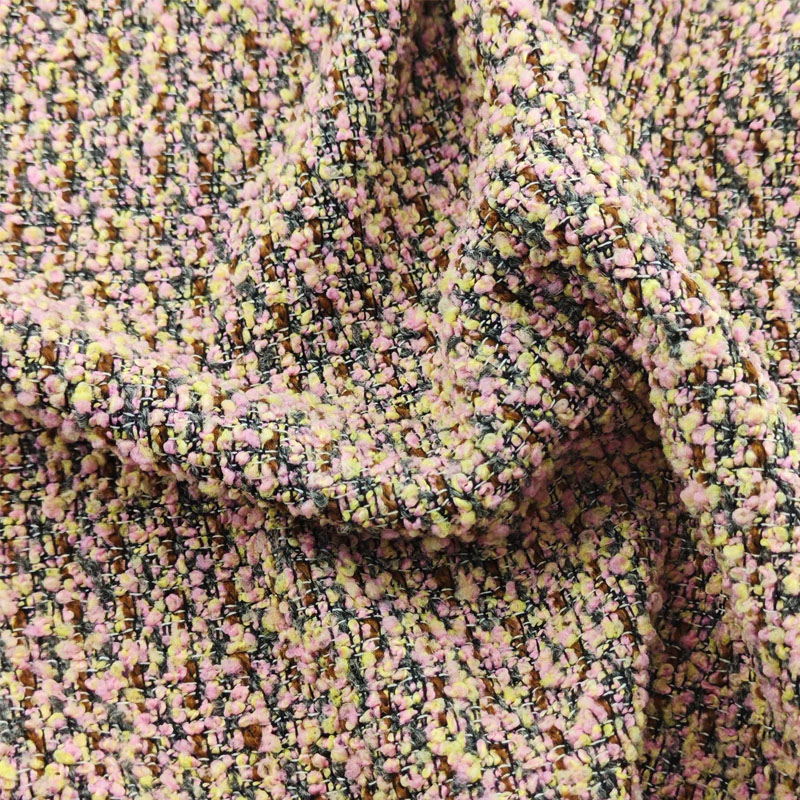 Roze kleurige badstof garengev - Sewing Tweed recensie en prijs