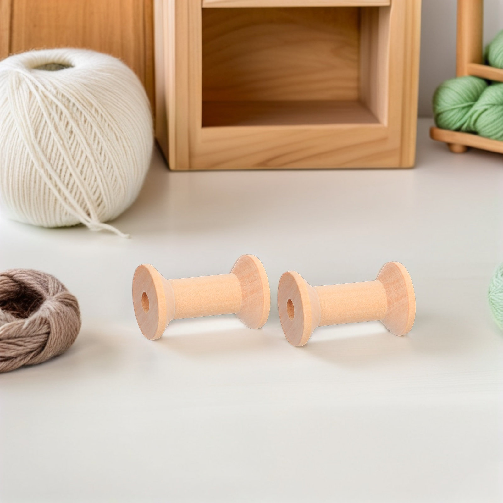 50 stuks natuurlijke houten sp - Thread Bobbins Empty recensie en prijs