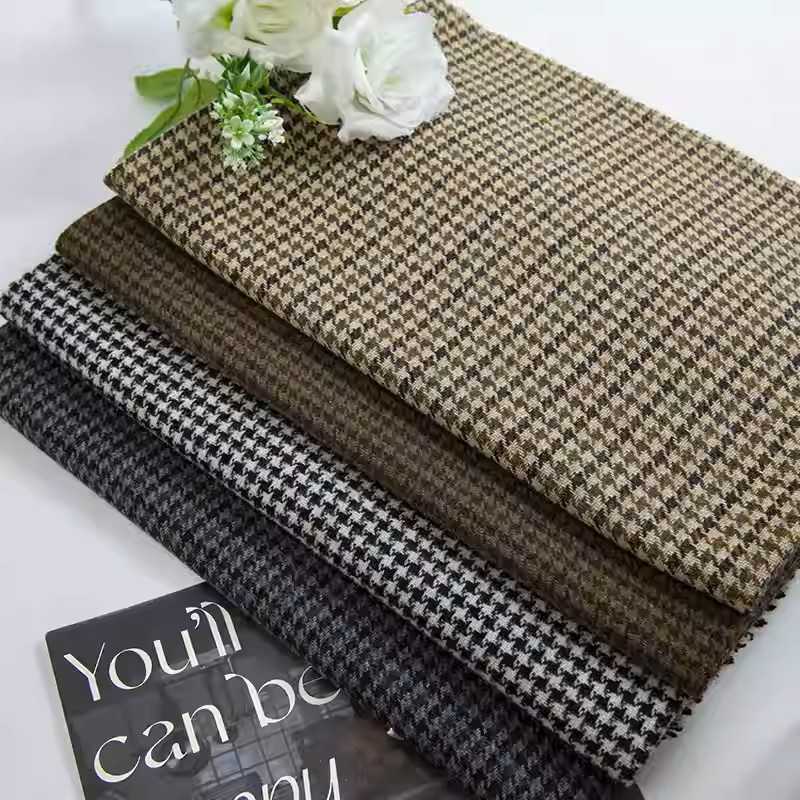 Lichte koffie kleine houndstoo - Sewing Tweed recensie en prijs