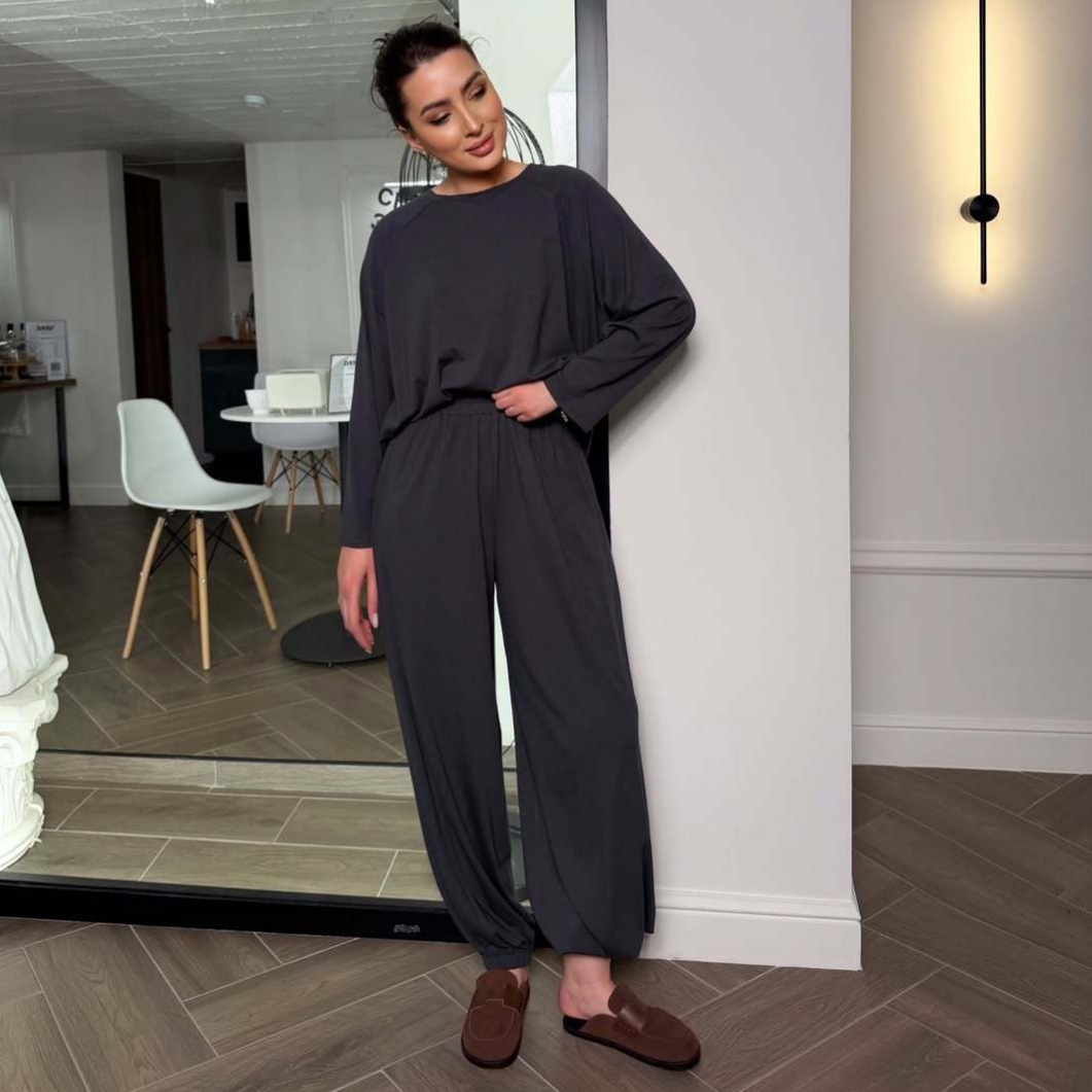 O-hals shirt met volle mouwen, - Shoulder Pad Set In recensie en prijs