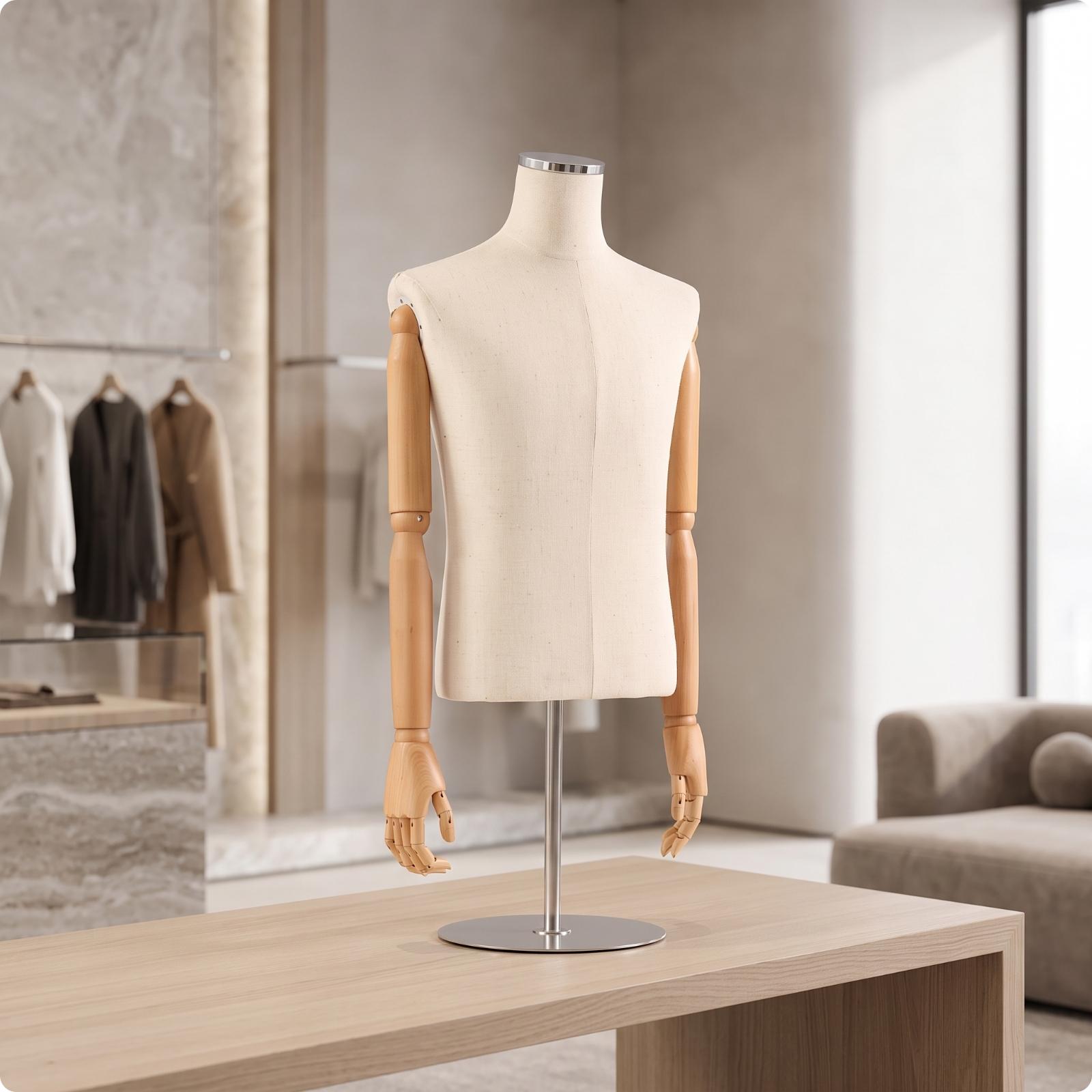 Mannelijke half-body mannequin - Dress Form Mannequin recensie en prijs