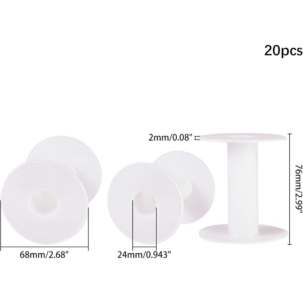 20 Stuks 3 Inch Plastic Lege S - Thread Bobbins Empty recensie en prijs